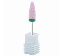 Jiawu Ceramic Nail Drill Bits, 5 Types Cylinder Shape (23ST) | Grinding Head for Manicure, Polishing, Pedicure, & Artificial Nails, with Salon & Home Use