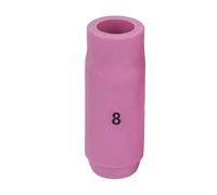 Jiawu Ceramic TIG Nozzle Cups, 10Pcs, 5 Sizes #4-#8 (Mouth 13mm 10N46(8#)) | Welding Torch Gas Lenses, Ceramic, Fits WP-17 WP-18 WP-26, High Temp Resistant, Metal Fabrication