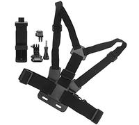 Jiawu Chest Strap Holder, Adjustable 145 Degree Phone Clip Holder with High Elastic Strap, Chest Mount for Sport Camera and Mobile Phone Fits 6cm to 10cm Devices