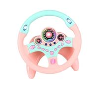 Jiawu Children Steering Wheel, 360 Degree Rotating Detachable Kids Steering Wheel, Simulation Driving Car Toy with Horn and Traffic Light Buttons for Toddlers Ages 3 Up (Type 2)
