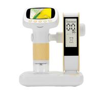 Jiawu Children's Digital Microscope with 2" LED Screen for Outdoor Use, Yellow Photo and Video Timer Function for Ages 3-8 with Type-C Connectivity