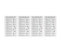 Jiawu Chore Chart, 4pcs Recyclable Portable Detachable Paper PVC Material Checklist Board, Chore Checklist with Removable Notes for Home Office RV Dorm Student Use (RV)