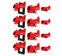 Jiawu Circuit Breaker Lockout Kit Red Lockout -tagout Device for Shaped Housing Breakers Set of 12 Industrial Use