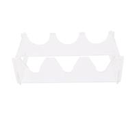 Jiawu Clear Acrylic Wine Rack for Refrigerator, Holds 3 Bottles Safely, Material, Easy to Assemble, Suitable for Kitchen Countertop or Bar Area