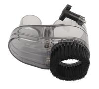 Jiawu CNC Router Dust Shoe, 52mm Diameter Transparent Design with Nylon Brush for Maximum Vacuuming Spindle Motor Dust Shoe with 38mm Hose Diameter for 52mm Spindle Motors and Routers