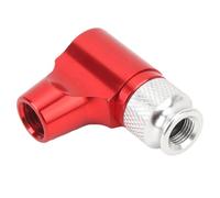Jiawu CO2 Bike Tire Inflator, One Hand Operation Air Control, Bicycle CO2 Pump Adapter, Aluminum Alloy Nozzle with Insulated Sleeve for Presta Valve Road Gravel Mountain (Red)