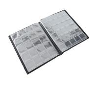 Jiawu Coin Album, 250 Pockets 10 Pages Coin Collection Book, Collection Holder with Sturdy PU Cover for Collecting Coins Medals Badges Tokens (Black)