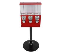 Jiawu Coin Operated Candy Vending Machine, Three Individual Boxes with Anti-Theft Keys, Easy to Use