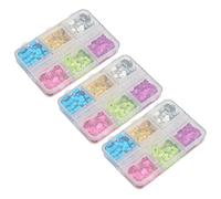 Jiawu Colorful Square Nail Sequins 6 Grids Mixed Nail Art Glitter for DIY Decoration Women Girls