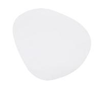 Jiawu Compact Anti Scratch Mouse Pad for Enhanced Performance At Work and Home with Rubber Base in 22.2x18.1cm Size (White)