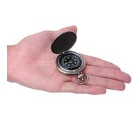 Jiawu Compass, Zinc Alloy Compact Lightweight Vintage Flip Open Pocket Watch Compass, Outdoor Navigation Tool with Direction Finding for Hiking Camping Travel