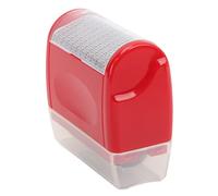Jiawu Confidential Stamp, Removable Window and Easy Refueling Identity Protection Roller Stamps, Compact Confidential Roller Stamp with Photosensitive Printing Pad for Office Home (Red L Size)
