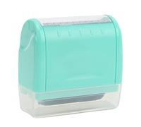 Jiawu Confidential Stamp, Removable Window and Easy Refueling Identity Protection Roller Stamps, Compact Confidential Roller Stamp with Photosensitive Printing Pad for Office Home (Green L Size)