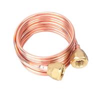Jiawu Copper Capillary Tubing, Thickened Brass Anti Connector Precision Threads Soft Copper Tube Capillary Tubing, Tube 2.8mm G1/4 with Firm Sealing Connection for (2000mm)