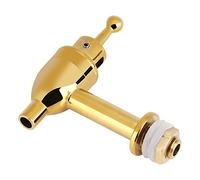 Jiawu Copper Faucet Tap, 1.2cm Thread Diameter Golden Beverage Dispenser Spigot with Rubber Gaskets Nut for Wine Beer Drum Home Restaurant (Gold 12mm)