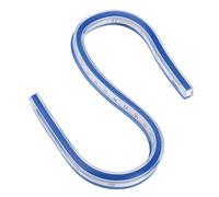 Jiawu Craftsman Delivers Flexible Curve Ruler Strong and Double -Sided 1 PC for Measurement and Construction Plastic (30cm/11.8in)