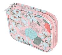 Jiawu Crochet Bag, Large Capacity 600D Oxford Cloth Sewing Storage Bag Needle Organizing with Two-Way Zipper Flat Design for Crochet Needles Knitting Hooks Yarn Stationery Desktop (600D Oxford Cloth)