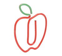 Jiawu Cute Paper Clips 100pcs Fruit Shape Rust Proof Decorative Paperclips Metal Non Slip for Document Drawing Office School Supplies