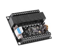 Jiawu DC 24V PLC Regulator, FX1N-20MR Industrial Control Board Programmable Logic Controller with Analog I/O, Ladder Programming, for Motor Control Automation