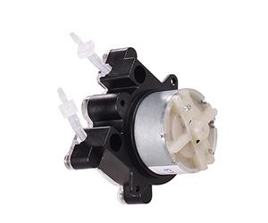 Jiawu DC 6V Dosing Pump, 23ml/min, Self-Priming, Peristaltic Head | Mini Liquid Metering Pump, Planetary Gear, No Valves, Lab Aquarium Food Plants, 0-40℃
