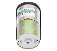 Jiawu DC Gear Motor, 12V 10W Self Locking Aluminum Alloy Micro Brushed Electric Motor, Reversible DC Gear with Holder for Industrial Applications (0-5RPM Per Minute)