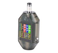 Jiawu DC Power Meter Real Time Curve for Battery Life Cycle Analysis, User Friendly DC5.5x2.1 Voltage Tester