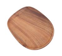Jiawu Decorative Walnut Wooden Serving Tray Elegant Food Server Tray for Pastries Fruits Breads Breakfast Foods Long Lasting Material (Style 2)