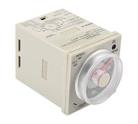 Jiawu Delay Timer Relay, 0.5S to 300H Knob Control Time Relay 11 Pin AC220V, H3CR A Timer with Adjustable Timing, for Automated Control Circuit