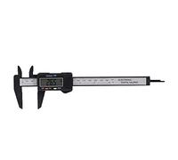 Jiawu Digital Caliper, 0-150mm Range Plastic Measuring Tool with Extra Large LCD Screen for Inside Outside Depth Step Measurement (Black)