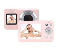 Jiawu Digital Camera, 4K 64MP Autofocus Camera with Dual Screen, Electronic Stabilization, 18X Zoom, Retro Cameras for Portraits, Landscapes, Travel, Selfies (Pink)