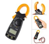 Jiawu Digital Clamp Meter 600A AC/DC, Autoranging Multimeter with Voltage Tester, Current Ammeter, 1999 Counts LCD Display with Overload Protection for Industrial Use