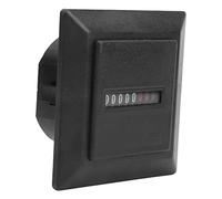 Jiawu Digital Display Hour Meter AC 50Hz Timer 0-99999.9H for Generator Construction Machinery, Industrial Equipment Hour Counter with 0.3W Power Consumption
