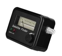 Jiawu Digital Satellite Finder 9502 MHz with Backlit Display, White on Black Sat Signal Meter for 13-18V DC LNB Alignment, Pocket Size Portable TV Antenna Tool
