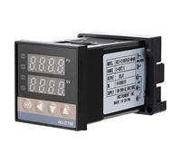 Jiawu Digital Temperature Controller, PID Self-Identification Function Relay Output, REX C100 Temperature Control Instrument with K-Type Thermocouple Input 0-400C Range for Greenhouse