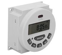 Jiawu Digital Time Switch LCD 12V Programmable Timer, L701 Micro-Computer Timer with 16 On/Off Settings, 180-Day Power Failure Memory, Easy Installation Screw Connector