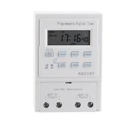 Jiawu Digital Timer Switch, AC 30A High Power Relay Programmable Control, Timing Switch with LCD Display Keyboard Lock 16 Groups Daily Settings for Home Industrial Automation