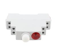 Jiawu DIN Rail Indicator Light, Compact Size Easy DIN Rail Mounting LED Indicator Light, Lamp with Clear Visible Signal for Magnetic Starters Contactors Electrical Control
