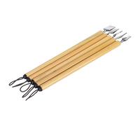Jiawu Dip Pen, Natural Bamboo Material Smooth Strokes Vintage Gift Boxed Bamboo Dip Pen Set, Calligraphy with 5 Pcs for Cartoonists Artists Manga Drawing Painting School Supplies (Parallel line nib