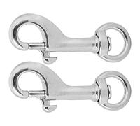 Jiawu Diving Snap Hook, 360 Degree Rotating Eye Design, Stainless Steel Eye Snap Hook, Diving Bolt with Rigid Oval for Marine Hardware, Equipment,