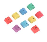 Jiawu DIY Keycap Set 9 Keys PBT Mechanical Keyboard Keycaps WASD ESC Arrowhead, OEM Contour Ergonomic Design, Sublimation Process Fine Workmanship Abrasion Resistance Matte Appearance,