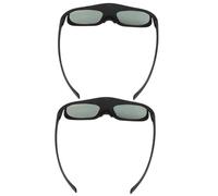 Jiawu DLP Link 3D Glasses, 144Hz Refresh Rate Active Shutter 3D Glasses, 144Hz with 2 Pieces Package and USB Charging Cable for DLP Projectors Like Vivitek