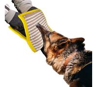 Jiawu Dog Bite Wedge, Tough Jute Biting Pad with 3 Comfortable & Strong Handles, Portable Dog Targeting Bite Wedge Tug Toy, Dog Bite PillowPuppy Training Interactive Play Toy