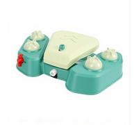 Jiawu Dog Sprinkler Toy, Refreshing Coolness Harmless Plastic Activated Splash Dog Water Fountain Step On, Paws Activated Water Fountain with Hose Connection for Outdoor (Light Green)