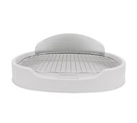 Jiawu Dogs with Silencer Stainless Steel Network for Effective Training to Go to The Bathroom for Dogs and Puppies, Easy Cleaning Materials (Grey)