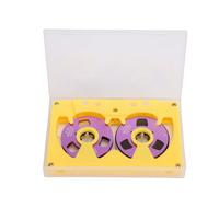 Jiawu Double Side Metal Blank Cassette Tape 50 Minutes Recording Tape for Indie Music, Transparent Box, ABS Outer Shell, Ideal Bands