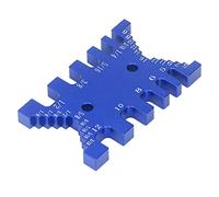 Jiawu Dovetail Jig, Repeatable Accurate Joints Tenon Caliper, Aluminum Dovetail Template with Dual Imperial Scales for Woodworking Furniture Manufacturing (Blue)