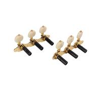 Jiawu Dragon Scales Classical Guitar Tuners 3L3R Machine Heads, 2 Pcs Acoustic Guitar String Tuning Pegs, Rust Proof Metal Tuning Keys Replacement Set with 8 Screws