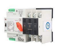 Jiawu Dual Power Automatic Transfer Switch, 100A 3P 50Hz PC Grade Compact Reliable Transmission Automatic Transfer Switch, Power with Fast 50ms Switching for Emergency