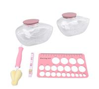 Jiawu Durable Breastpump Accessories Set for M9 Pump with Silicone Nipple Ruler Easy-to-Clean Bottles Leak Proof Design for Working Moms