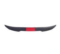 Jiawu Dynamic Car Rear Trunk Lid Spoiler Wing for Stable Handling, ABS Material, for Enhancing Driving Dynamics (Carbon Fiber Style+Red)